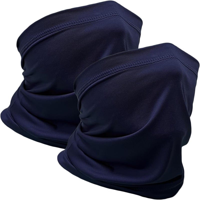 WOXVM 2 Packs Neck Gaiter Face Mask Scarf Gator Sun Cooling Balaclava Bandana Cover UV Protection Headwear for Men Women - Image 1